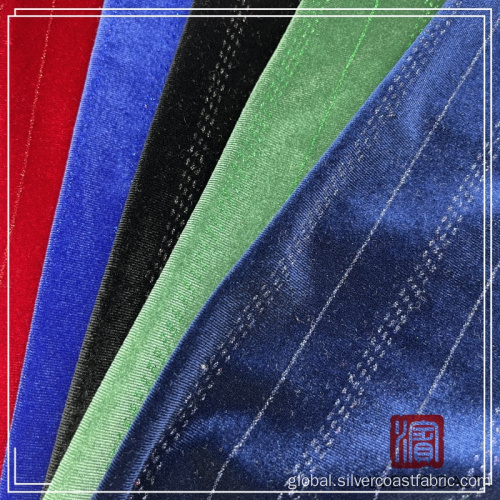 Solid Color Polyester Cloth 96% Polyester 4% Spandex Velour Textile with Glitter Manufactory